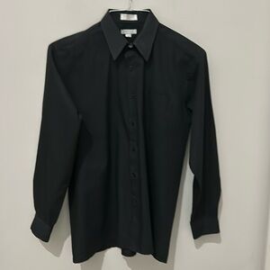 Vintage Brioso Men’s Long Sleeve Black Shirt. Size 20.
